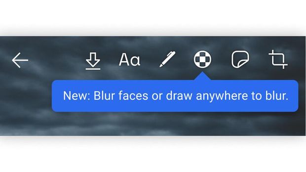 Fitur Blur di aplikasi Signal