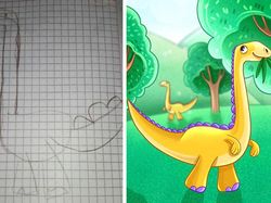 Ketika Ilustrator Menyulap Hasil Gambar Anak Kecil