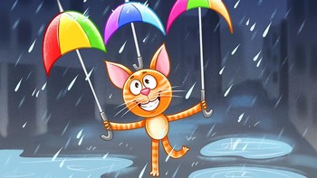 Ini adlah kucing dengan payung. Waktu itu kami memiliki kucing yang datan dan peri sesuka hatinya. Faktanya, kucing ini kembali untuk melihat anak saya dan kemudian dia pergi lagi (Foto: Brightside)