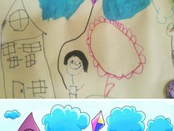 Ketika Ilustrator Menyulap Hasil Gambar Anak Kecil