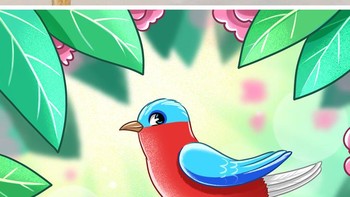 Seeorang burung canti bersarang di dahan pohon (Foto: Brightside)