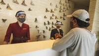 Persiapan menghadapi fase kenormalan baru (new normal) juga dilakukan oleh The Margo Hotel, Depok, Jawa Barat. Antara Foto/Asprilla Dwi Adha.