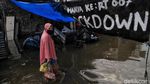 Lagi, Banjir Rob Kembali Genangi Pemukiman Muara Baru