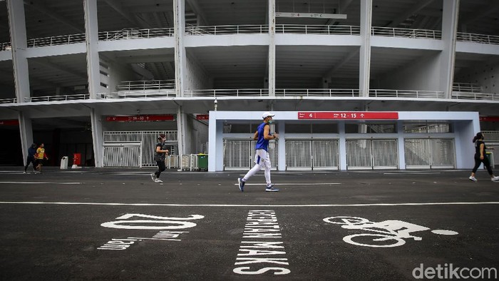 Ring road Stadion Utama Gelora Bung Karno (SUGBK) kembali dibuka setalah tiga bulan ditutup. Seperti apa kondisi terkininya?