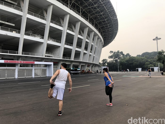 Suasana New Normal di Ring Road GBK, Pengunjung Wajib Pakai Masker