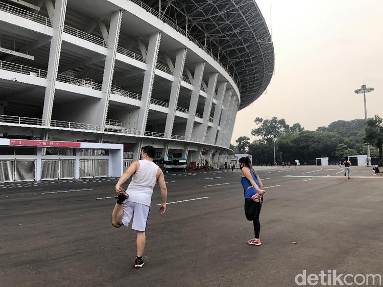 Suasana New Normal di Ring Road GBK, Pengunjung Wajib Pakai Masker