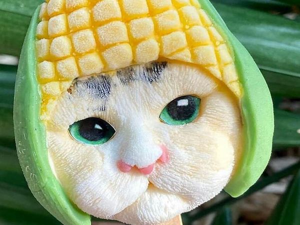 Gemas! Es Krim Ini Berbentuk Kucing dan Anjing Mungil