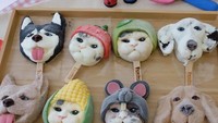Es krim mungil ini dijual di toko es krim yang ada di Bangkok, Thailand. Tren es krim mirip wajah kucing dan anjing ini baru berlangsung beberapa bulan terakhir. Peminatnya langsung membludak karena bentuk es krim yang unik. Foto: instagram @icedea_icecream