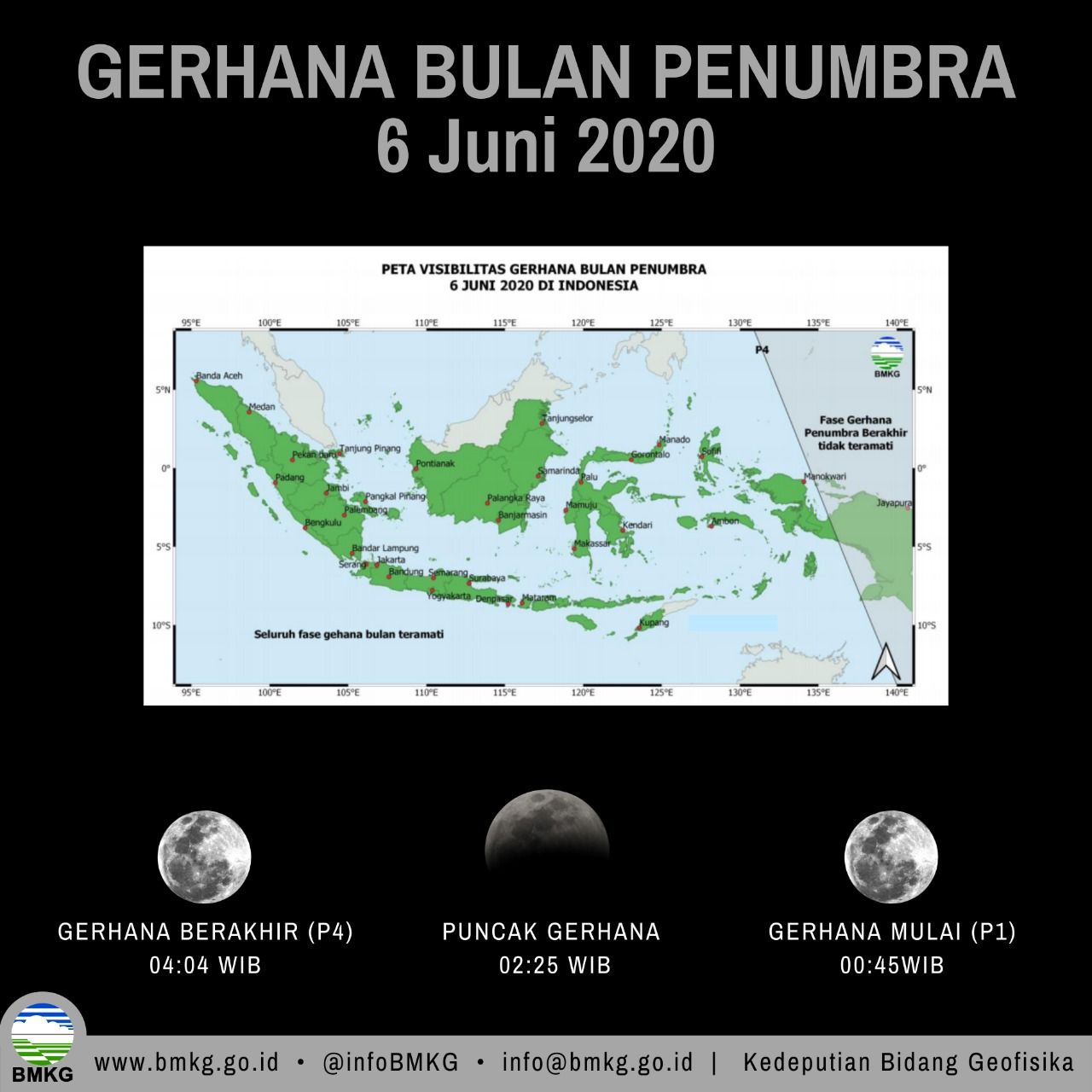 Gerhana bulan panumbra atau strawberry moon 6 Juni 2020.