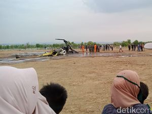 Helikopter TNI AD Jatuh di Kendal Saat Latihan Terbang Endurance