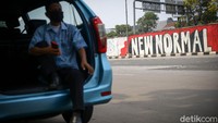 Mural tersebut mejeng di kawasan Jakarta Selatan, Sabtu (6/6/2020).