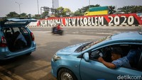 Begini penampakan mural bertuliskan NEW NORMAL NO PROBLEM 2020.