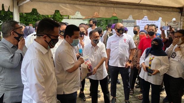Satgas Covid DPR bertemu Erick Thohir