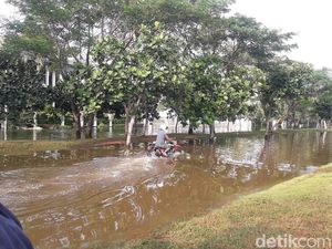 Tanggul Masih Diperbaiki, Rob di Kompleks Pantai Mutiara Belum Disedot