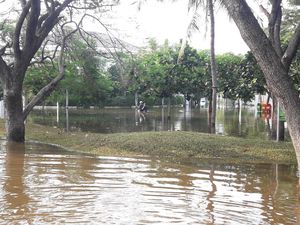 Kompleks Pantai Mutiara Masih Terendam Air Rob Pagi Ini