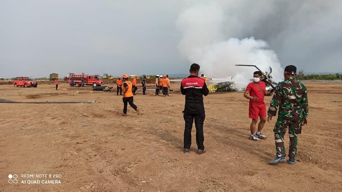 Helikopter TNI AD Jatuh di Kendal