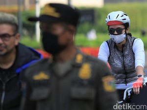 Gowes Intensitas Tinggi Tak Dianjurkan Pakai Masker