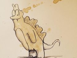 Dari Tumpahan Kopi, Seniman Ciptakan Seni Menawan