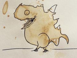 Dari Tumpahan Kopi, Seniman Ciptakan Seni Menawan