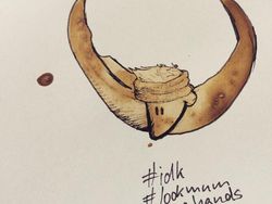 Dari Tumpahan Kopi, Seniman Ciptakan Seni Menawan