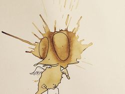 Dari Tumpahan Kopi, Seniman Ciptakan Seni Menawan