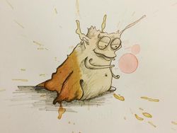 Dari Tumpahan Kopi, Seniman Ciptakan Seni Menawan