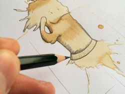 Dari Tumpahan Kopi, Seniman Ciptakan Seni Menawan