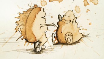 Dia adalah Stefan Kuhnigk seorang desainer dan copywriter asal Jerman. Pada tahun 2011, ia menemukan inspirasi dari noda tumpahan air kopi. (Foto: Stefan Kuhnigk)