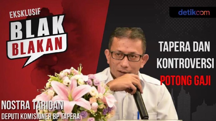 Blak-blakan Tapera dan Kontroversi Potong Gaji Program Tabungan Perumahan Rakyat (Tapera) yang wajib diikuti oleh setiap tenaga kerja menuai pro dan kontra di masyarakat. Khususnya berkaitan dengan besaran simpanan yang mencapai 3% dari gaji atau upah. Simak blak-blakan bersama Deputi Komisioner BP Tapera Nostra Siagian.