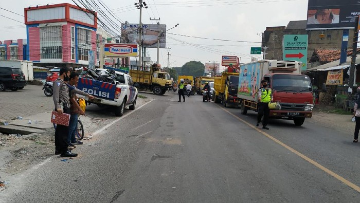 Lokasi kecelakaan di Jalan Raya Serang-Cilegon