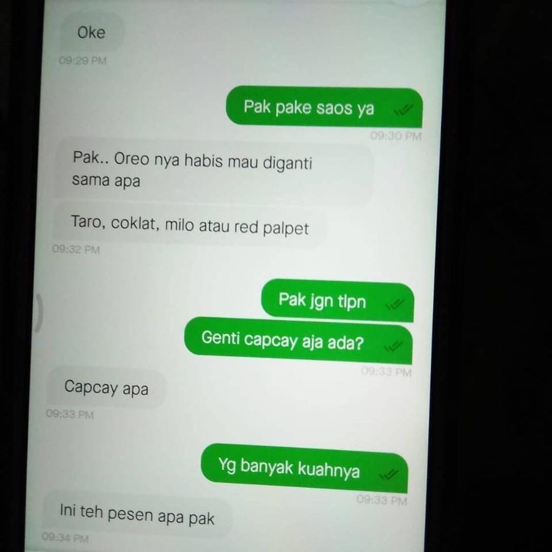 lupa pesan makanan