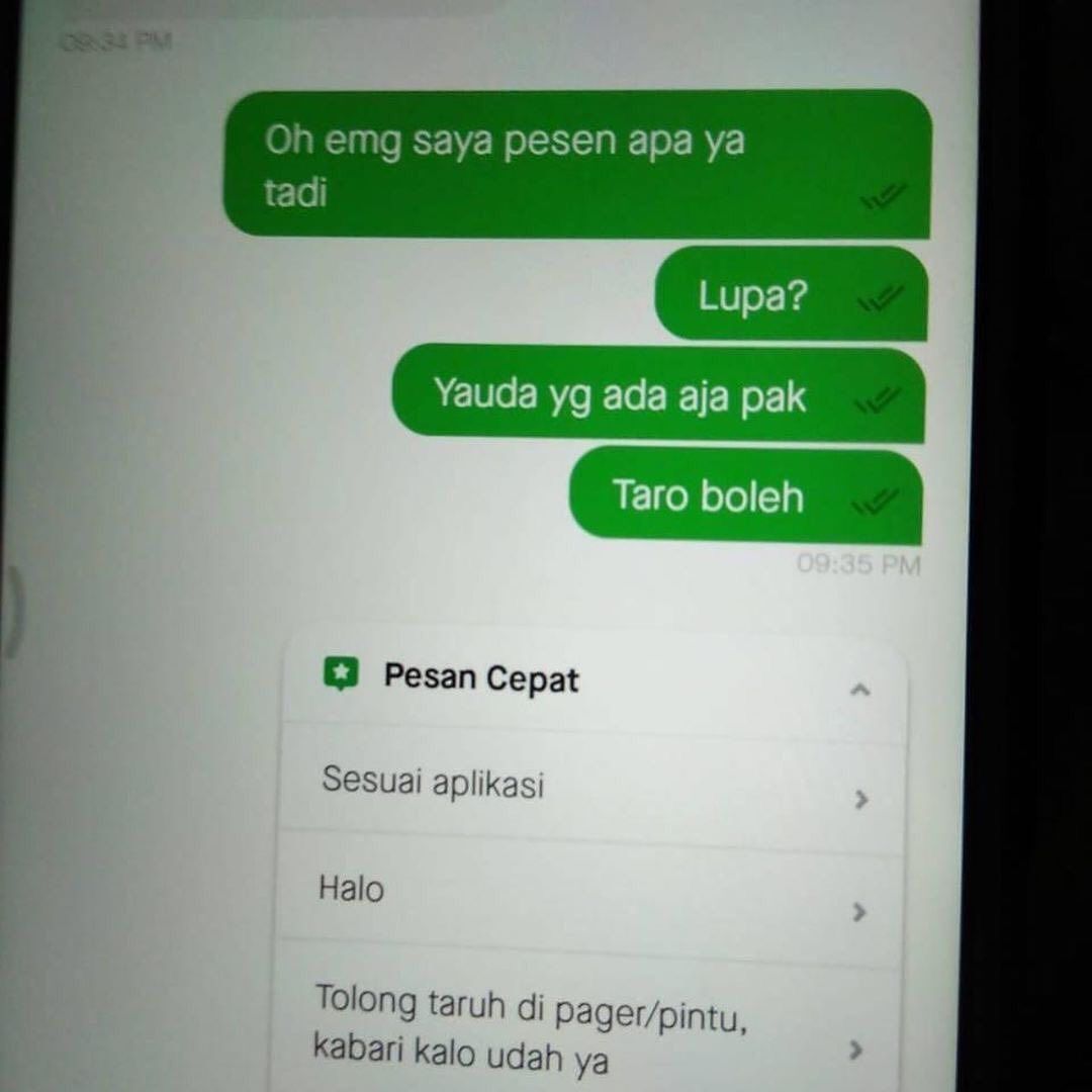 lupa pesan makanan