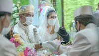 Qory Sandioriva menikah dengan Shah Rei pada 6 Juni 2020. Dok. Yudi Wasisto (Photo Talk Studio)