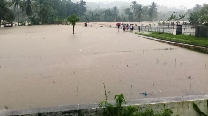 Sawah di Sukabumi terendam banjir