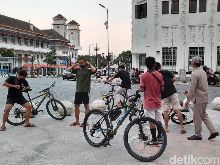 Suasana di Titik Nol Kilometer Yogyakarta, Senin (8/6/2020).