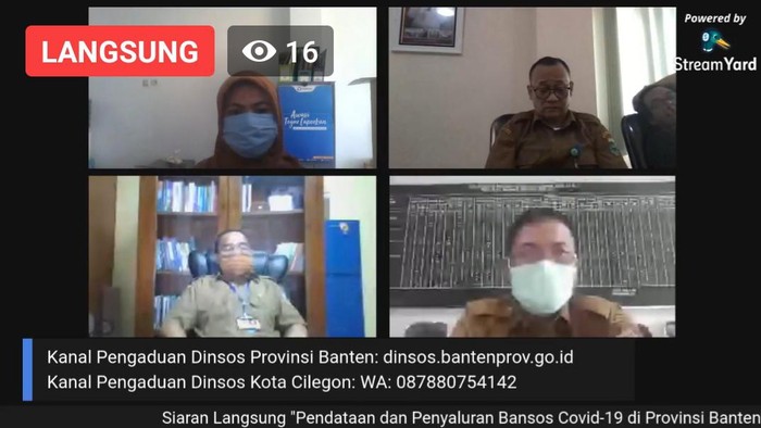 Diskusi Dinsos Pemprov Banten dengan Ombudsma via darings