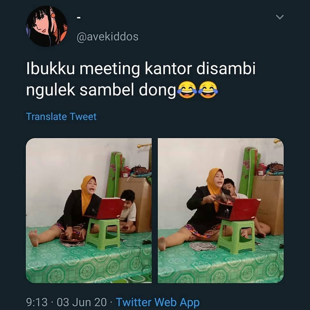 emak-emak meeting sambil ngulek