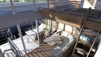 Bahkan, ada balkon untuk mempermudah akses ke air.   