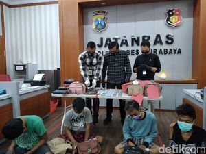 4 Jambret di Surabaya Diringkus Usai 31 Kali Beraksi Selama Pandemi Corona