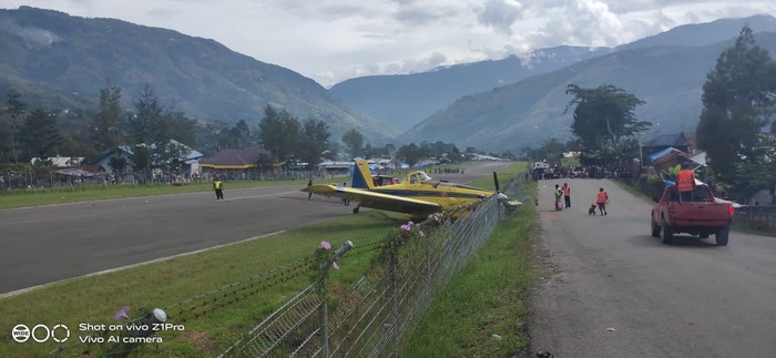 pesawat tergelincir