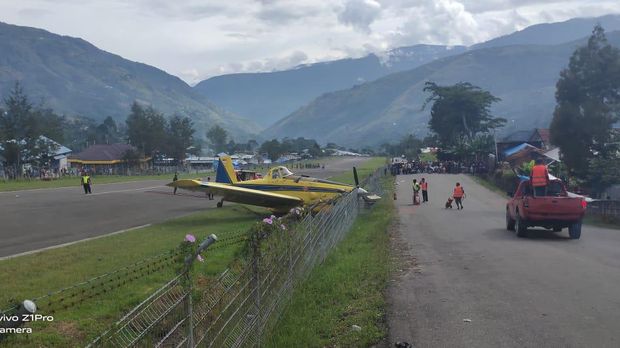 pesawat tergelincir