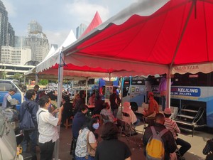 Wajib Pajak Antre Sejak Pukul 07.00 WIB, Polda Metro Buka Samsat Keliling