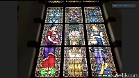 Selain simbol dewi di atas, di kaca patri terdapat pula simbol Kota Amsterdam, Utrecht hingga Rotterdam. Ada pula simbol pemerintahan di Batavia dan simbol Semarang sebagai kota dagang.
