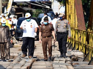 Akhirnya! Jembatan Cibuni Penghubung Sukabumi-Cianjur Mulai Diperbaiki