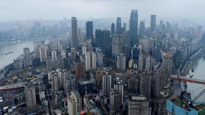 Gedung pencakar langit di China