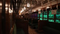Di museum ini pengunjung bisa menikmati interior kereta api zaman dulu.