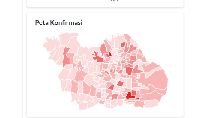 peta sebaran covid-19 di Surabaya