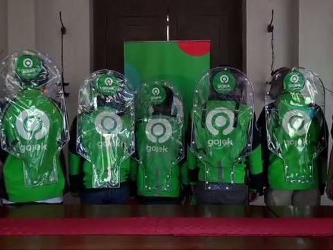 Sekat pelindung Gojek