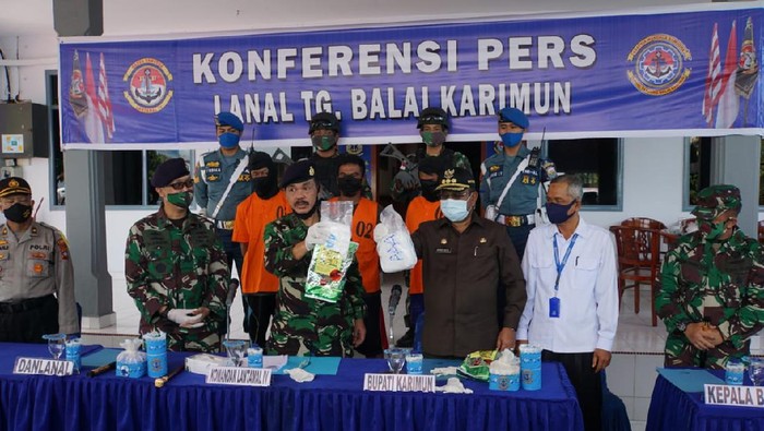 TNI AL gagalkan penyelundupan sabu asal Malaysia di Perairan Karimun