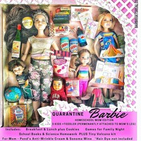 Inilah potret ibu-ibu yang harus mengajarkan anak-anak mereka di rumah karena sekolah ditutup. Foto: Instagram @grandmagetsreal